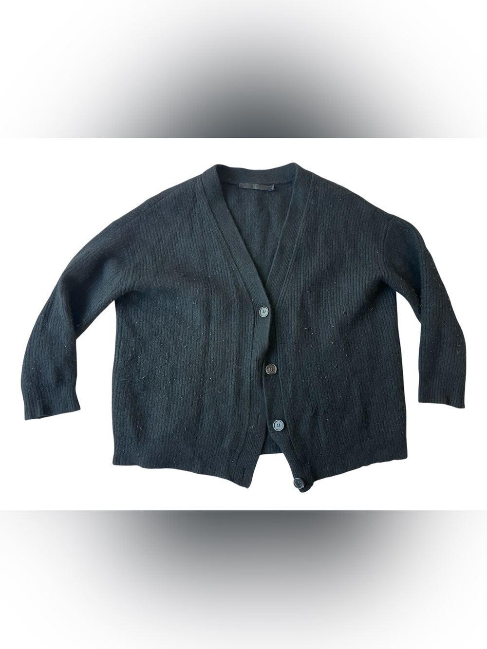 JENNI KAYNE BLACK CASHMERE CACOON CARDIGAN SWEATER XS WOMENS
